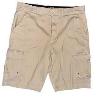 Rugby University Women’s Size 34 Tan Beige Khaki Utility Cargo Stretch Shorts